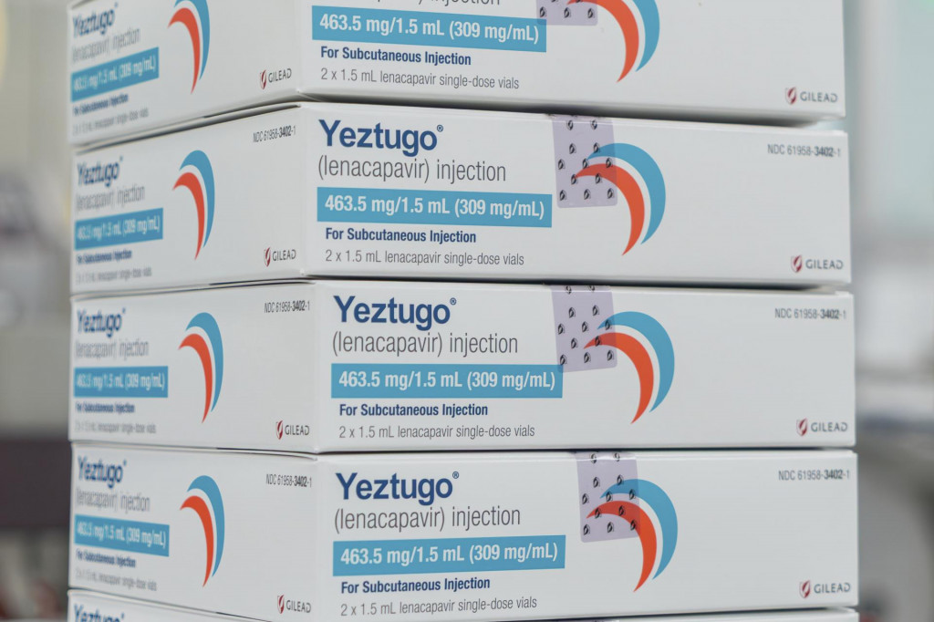 Injekcia od spoločnosti Gilead Sciences, ktorá sa podáva dvakrát ročne a slúži na prevenciu HIV v americkom meste La Verne. FOTO: TASR/AP