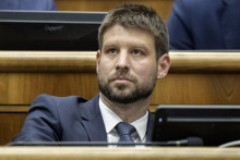 Predseda Progresívneho Slovenska Michal Šimečka. FOTO: TASR/Martin Baumann