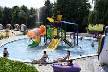 Kúpalisko AQUA PLAYA Veľaty v okrese Trebišov.