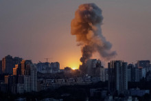 Ruský útok na Kyjev. FOTO: Reuters