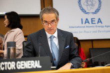 Generálny riaditeľ Medzinárodnej agentúry pre atómovú energiu (MAAE) Rafael Grossi. FOTO: REUTERS