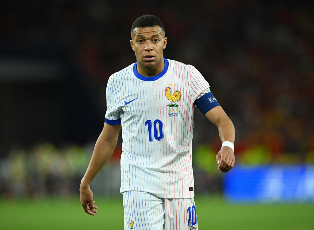 Francúzsky futbalový útočník Kylian Mbappé. FOTO: Reuters