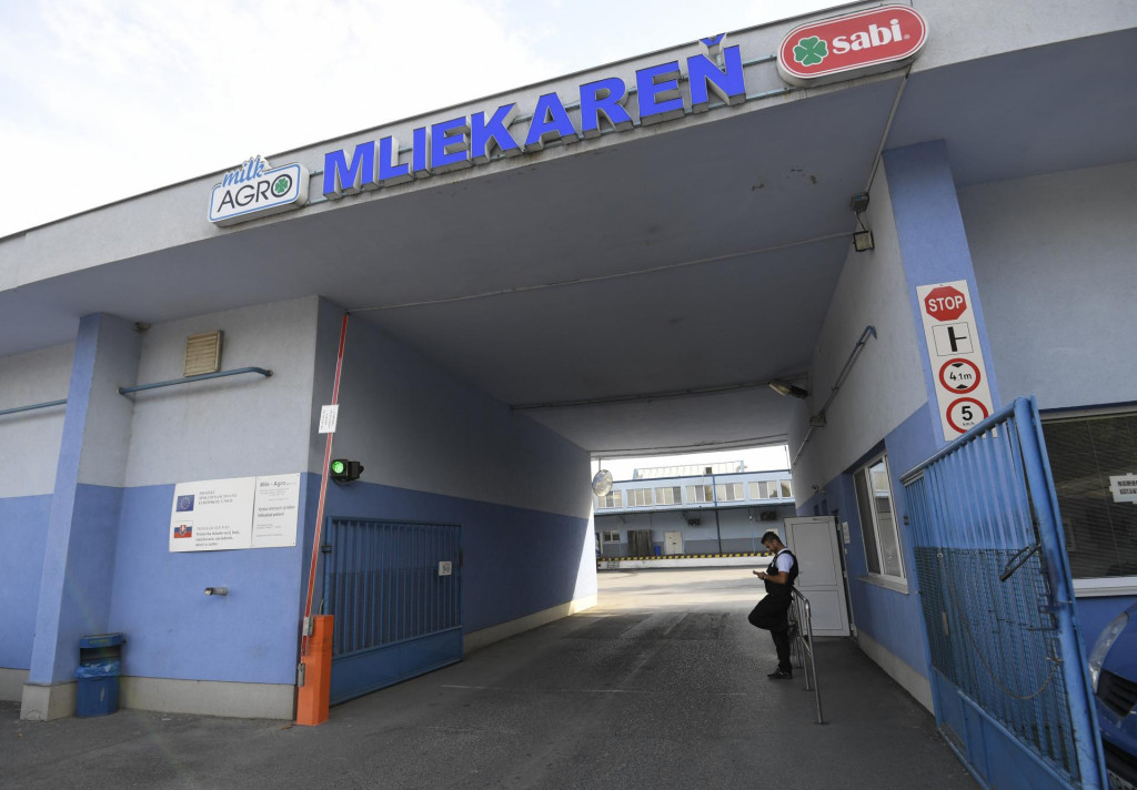 Na snímke spoločnosť Milk Agro v Sabinove 18. októbra 2018.