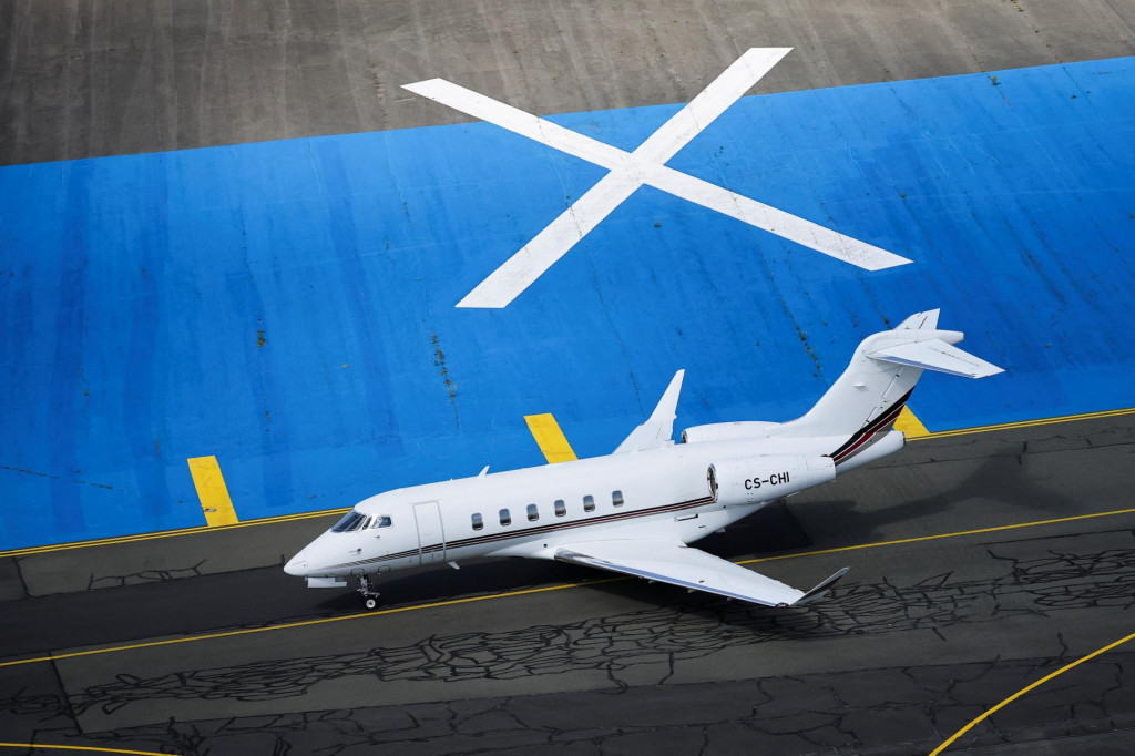 Súkromné ​​lietadlo Bombardier Challenger. FOTO: REUTERS