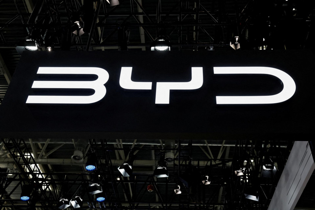 Logo BYD. FOTO: REUTERS