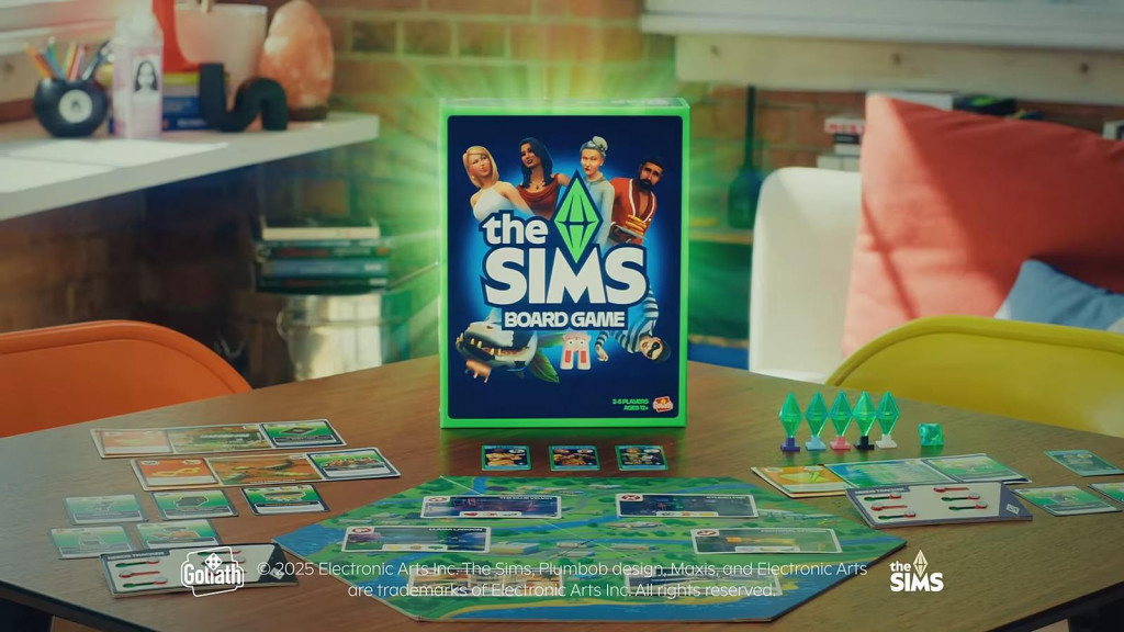 Spoločenská dosková verzia hry Sims