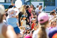 Na svoje si prídu aj milovníci sledovania filmov pod holým nebom. FOTO: TASR/Jakub Kotian