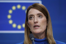 Predsedníčka Európskeho parlamentu Roberta Metsolová. FOTO: TASR/AP