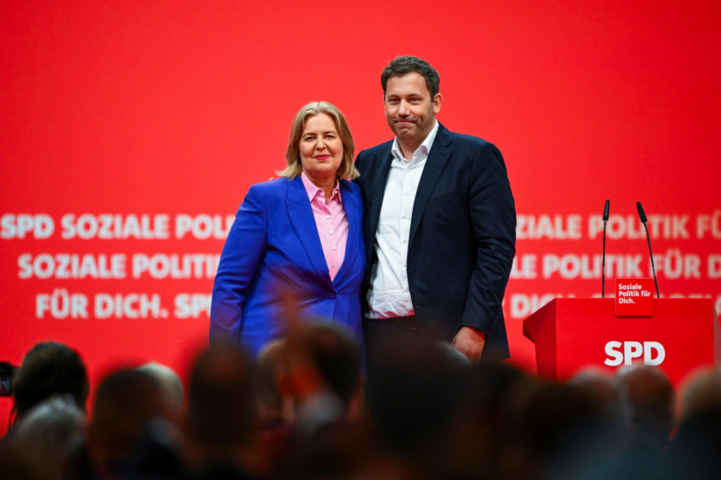 Lars Klingbeil a Bärbel Basová. FOTO: REUTERS