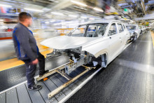 Volkswagen neskôr plánuje uvoľniť ďalšie finančné tranže s cieľom zvýšiť podiel v Riviane, čo však bude závisieť od dosiahnutia ďalších technologických míľnikov. FOTO: TASR/DPA