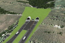 Tunel Karpaty by mal byť so svojou dĺžkou takmer 12 kilometrov najdlhším tunelom na Slovensku. FOTO: NDS