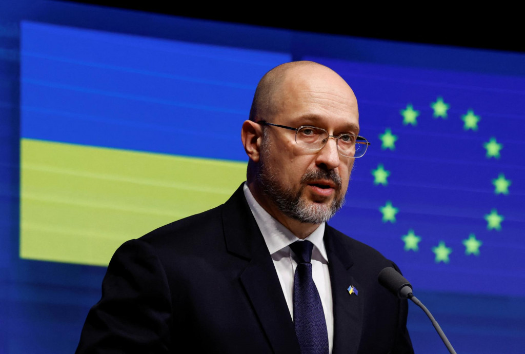 Ukrajinský premiér Denys Šmyhaľ. FOTO: Reuters