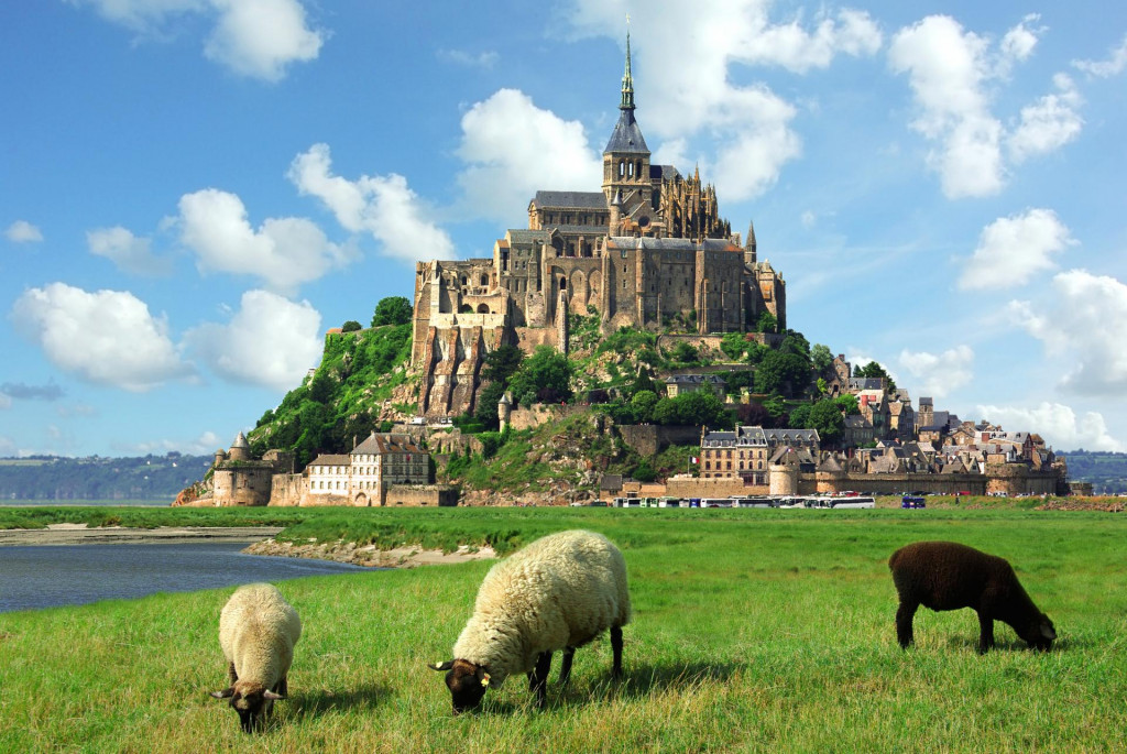Hrad Le Mont-Saint-Michel.