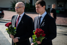 V Kyjeve sa uskutočnili ukrajinsko-slovenské politické konzultácie medzi Námestníkom ministra zahraničných vecí Ukrajiny Olexandrom Mischenkom a jeho slovenským kolegom, Generálnym politickým riaditeľom Ministerstva zahraničných vecí a európskych záležitostí Slovenskej republiky, Martinom Kačom. FOTO: FB/Veľvyslanectvо Ukrajiny v SR/Посольство України в Словацькій Республіці