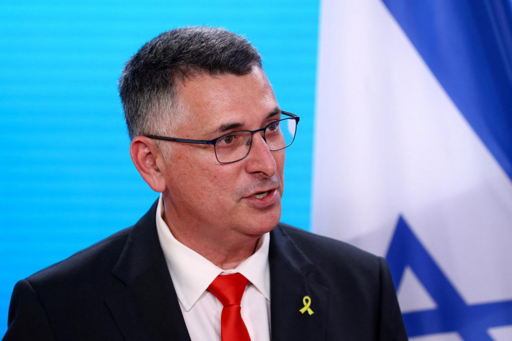 Izraelský minister zahraničných vecí Gideon Saar. FOTO: REUTERS