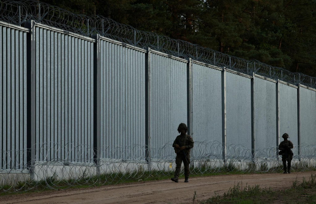 Hranica Poľska a Bieloruska. FOTO: Reuters