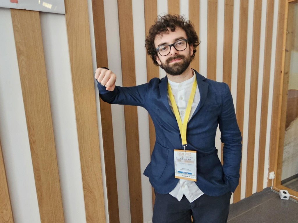 Taliansky expert Federico Siciliano sa tento týždeň zúčastnil v Bratislave na Európskej letnej škole umelej inteligencie. FOTO: ESSAI/Pavel Šafránek