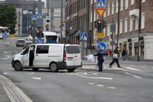 Polícia zasahuje v Tempere. FOTO: Reuters