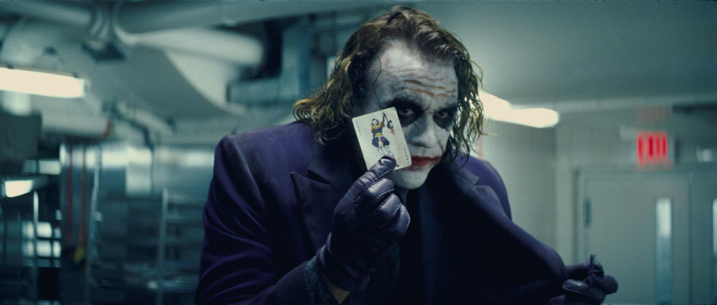 Heath Ledger ako Joker vo filme The Dark Knight