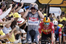 Belgický cyklista Jasper Philipsen z tímu Alpecin - Deceuninck. FOTO: Reuters
