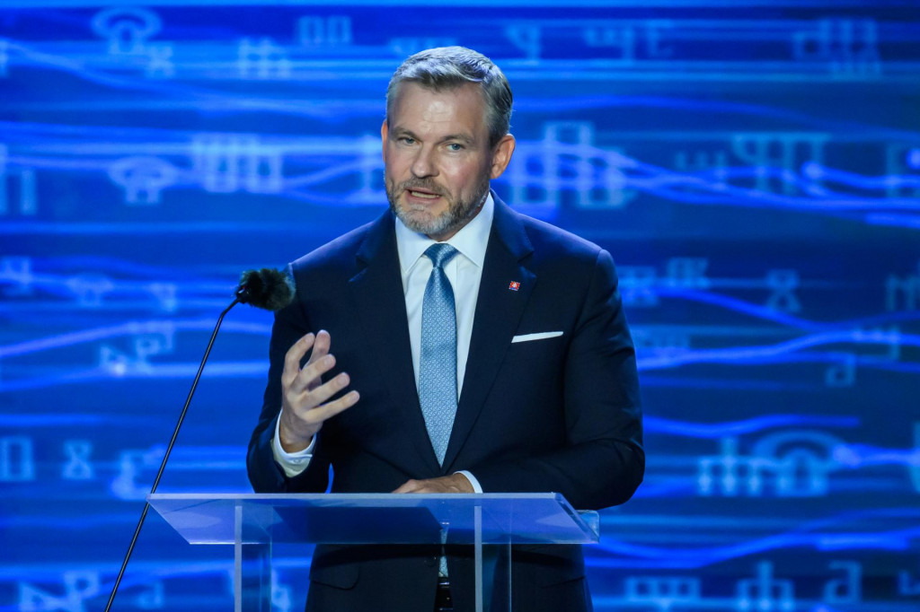 Prezident Peter Pellegrini počas galavečera v rámci osláv sviatku Cyrila a Metoda na Devíne. FOTO: TASR/Jaroslav Novák