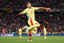 Španielsky futbalový stredopoliar Martin Zubimendi. FOTO: REUTERS
