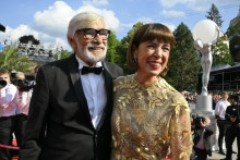 Jiří Bartoška s manželkou Andreu na minuloročnom festivale.
