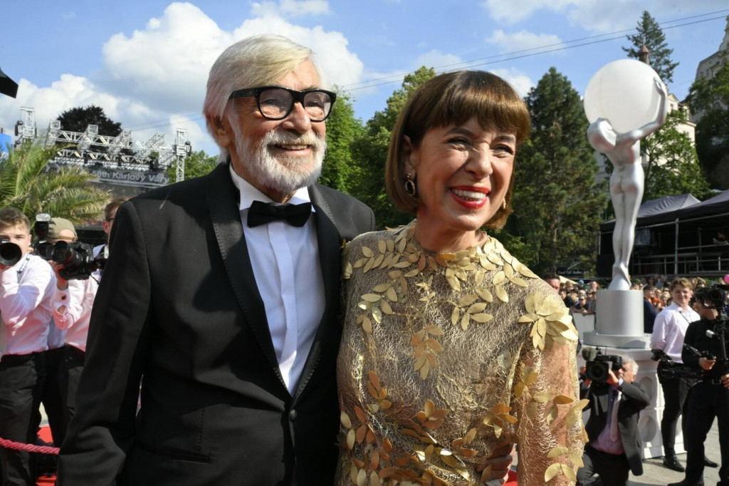 Jiří Bartoška s manželkou Andreu na minuloročnom festivale.