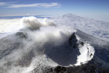 Sopka Erebus v Antarktíde.