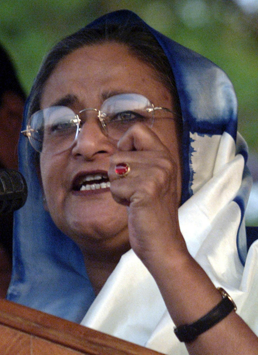 Vtedajšia premiérka Bangladéšu šajch Hasína Vadžídová. FOTO: Reuters