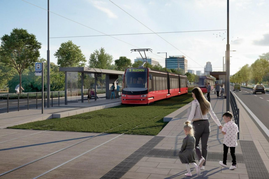 Modernizácia radiály prinesie pre obyvateľov Ružinova novinky. FOTO: Hlavné mesto SR Bratislava