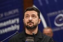 Ukrajinský prezident Volodymyr Zelenskyj. FOTO: TASR/AP
