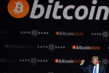 Americký prezident Donald Trump na konferencii o kryptomenách a bitcoine v Nashville, Tennessee. FOTO: REUTERS