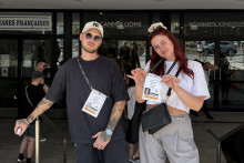 Matej Oškerský so svojou festivalovou dvojičkou Gabikou Kaňovou.