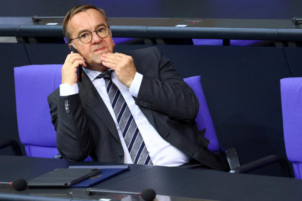 Nemecký minister obrany Boris Pistorius. FOTO: Reuters