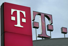 Logo nemeckého telekomunikačného koncernu Deutsche Telekom. FOTO: TASR/DPA