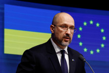Ukrajinský premiér Denys Šmyhaľ. FOTO: Reuters