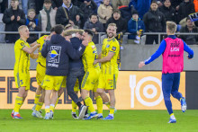 Futbalisti Košíc sa stali štvrtým slovenským zástupcom na scéne európskych pohárov v novej sezóne. FOTO: TASR/V. Mihaliková