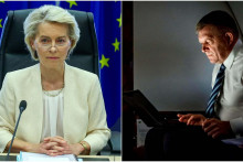Robert Fico a Ursula von der Leyenová. FOTO: Reuters/Facebook Roberta Fica