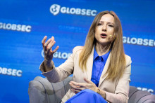 Štátna tajomníčka Carolina Novac je na moldavskom ministerstve energetiky zodpovedná za dekarbonizáciu a obnoviteľné zdroje energií. FOTO: GLOBSEC