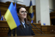 Nová ukrajinská premiérka Julija Svyrydenková. FOTO: TASR/AP