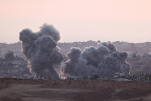 Zničené pásmo Gazy. FOTO: Reuters