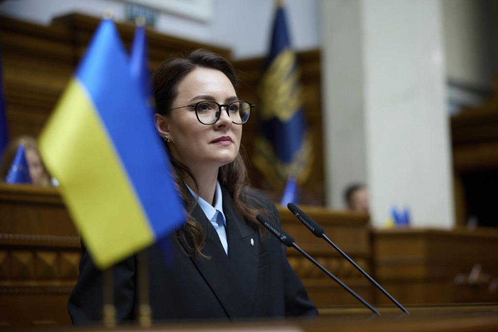 Nová ukrajinská premiérka Julija Svyrydenková. FOTO: TASR/AP