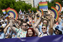 Dúhový Pride v Bratislave. FOTO: TASR/Pavel Neubauer