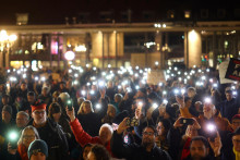 Protest proti AfD v Nemecku. FOTO: Reuters