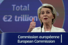 Na snímke šéfka Európskej komisie Ursula von der Leyenová. FOTO: Reuters