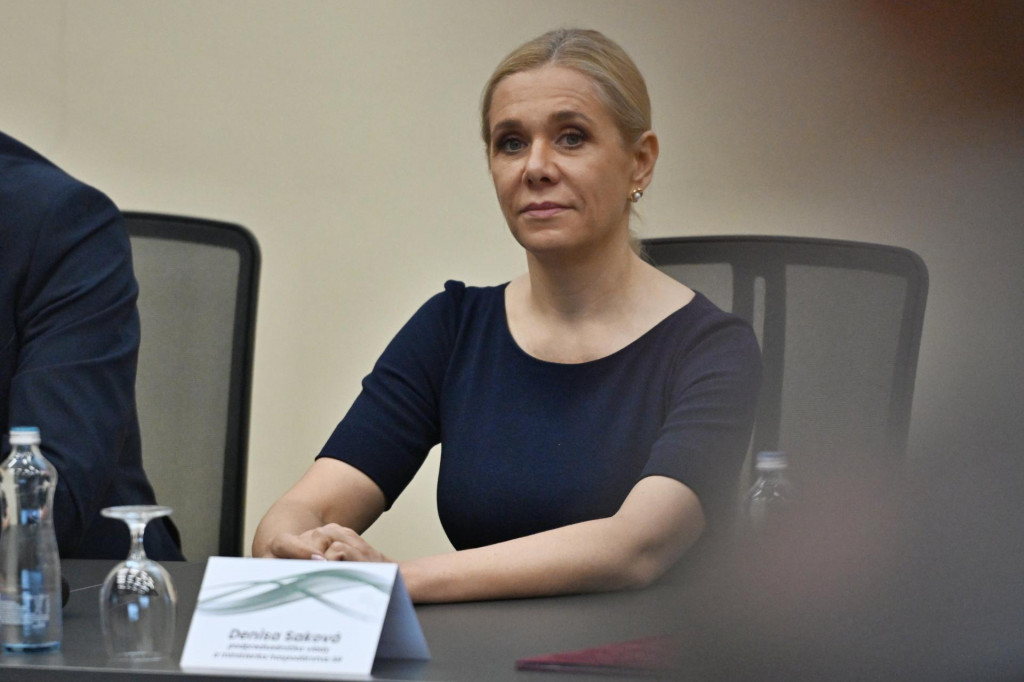 Podpredsedníčka vlády a ministerka hospodárstva Denisa Saková. FOTO: TASR/Lukáš Grinaj
