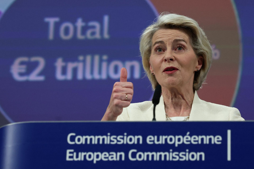 Na snímke šéfka Európskej komisie Ursula von der Leyenová. FOTO: Reuters