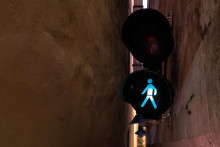 Najužšia pražská ulička.