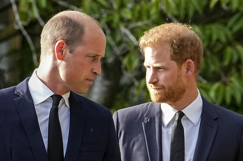 Britský princ William a princ Harry.